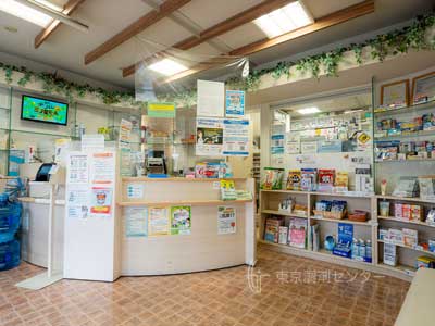 あおば薬局田園調布店の店内（2）