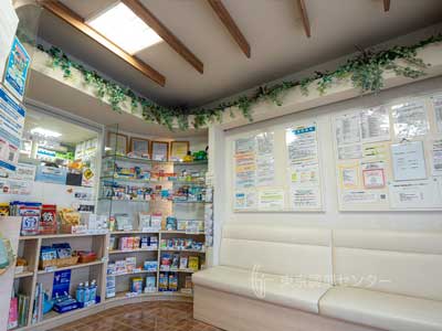 あおば薬局田園調布店の店内（3）